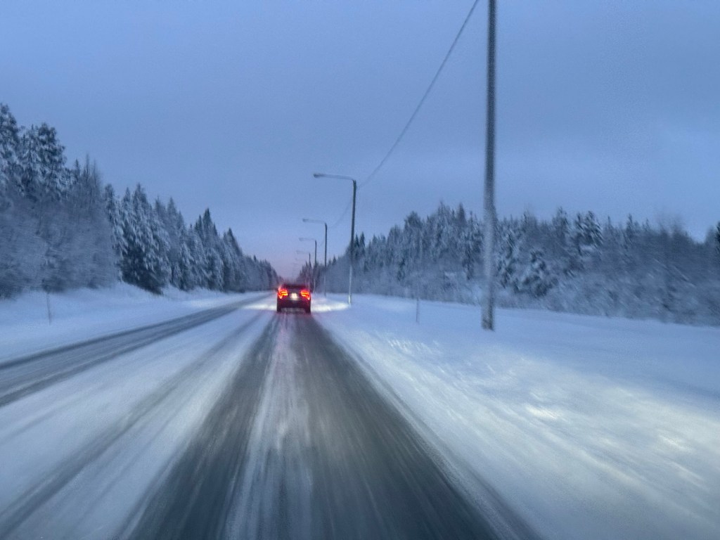 Roads in Rovaniemi (Finland)