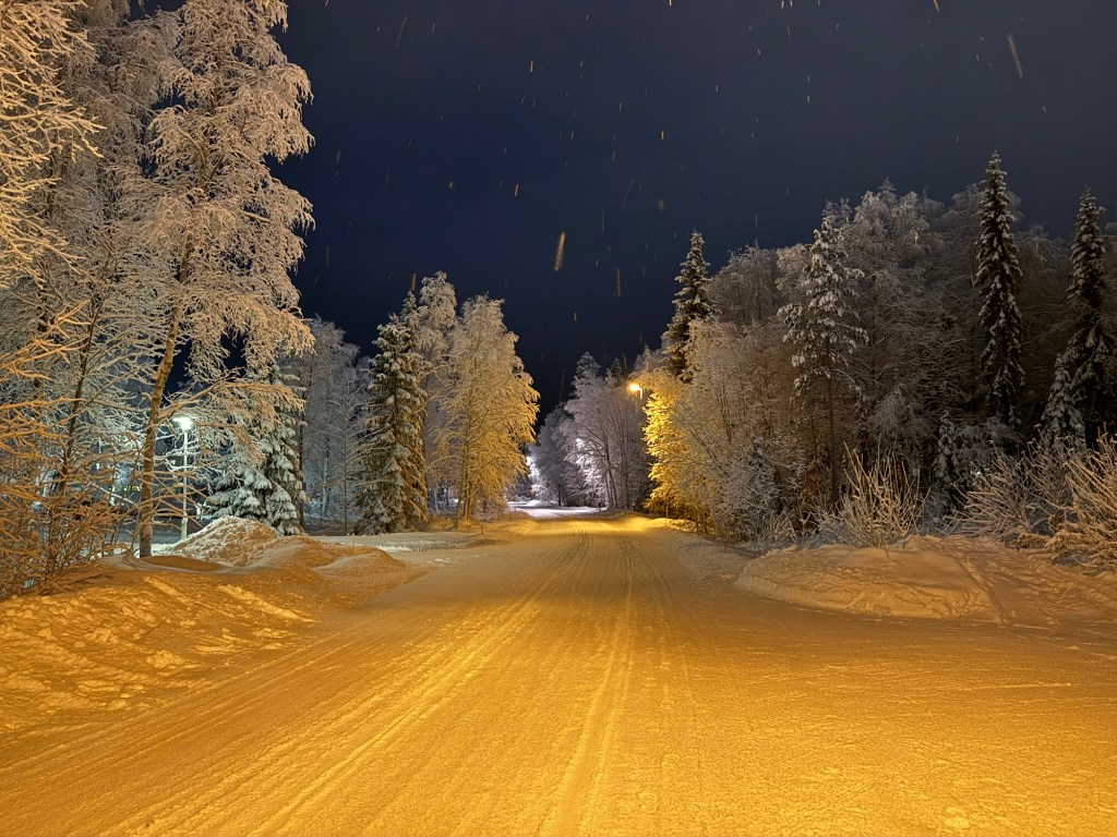 On the Road in Ivalo (Finland)