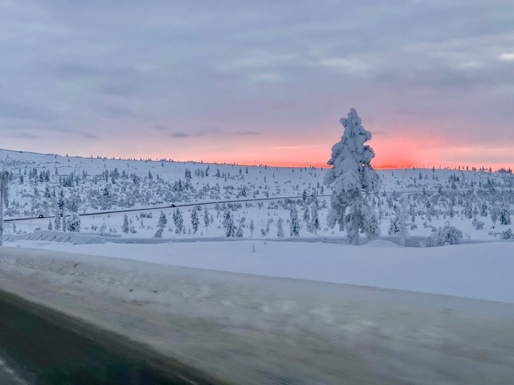 Sunset in Nellim (Finland)