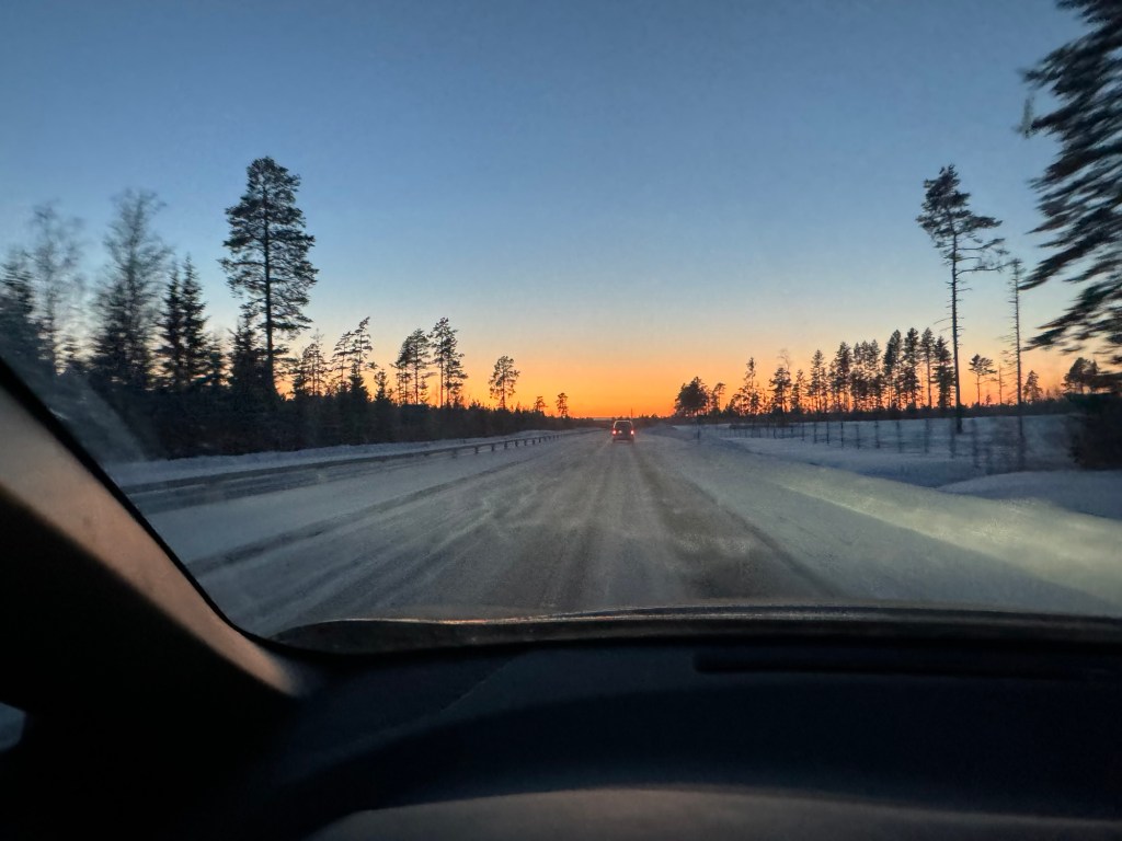 On the road somewhere